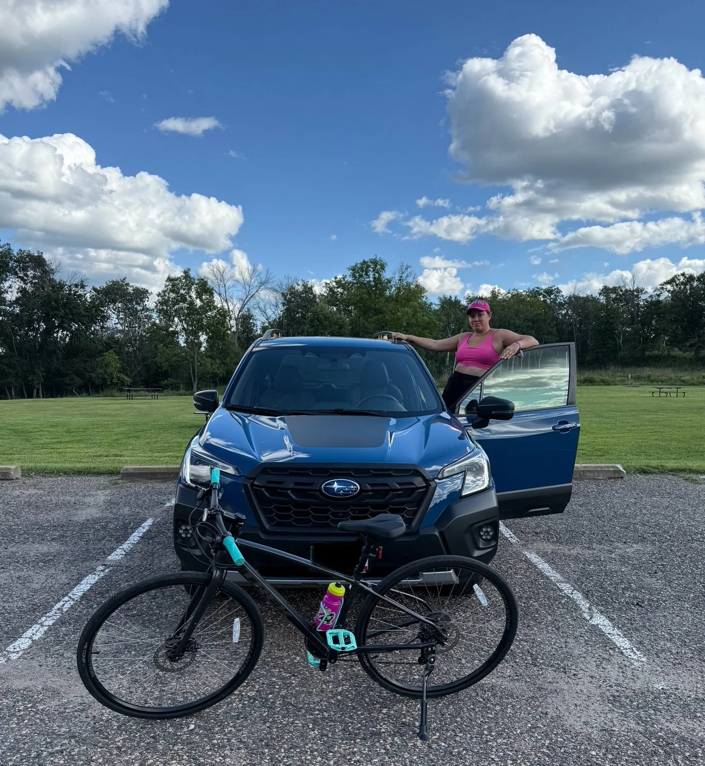 All a girl needs is her wheels 🚗🚲 
.
.
.
Afton State Park, Minnesota
#AftonStatePark #MinnesotaStateParks #SheWhoStrayed #WanderMinnesota #NatureEscape #ExploreOutdoors
