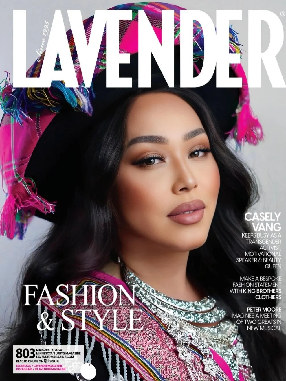Congratulations to @caseofbeauty for the @lavendermagazine front-page feature! ✨She will be competing in Miss International Queen USA 2026 in Atlantic City on March 26&ndash;27, and I&rsquo;m wishing her the very best as she takes the national stage.