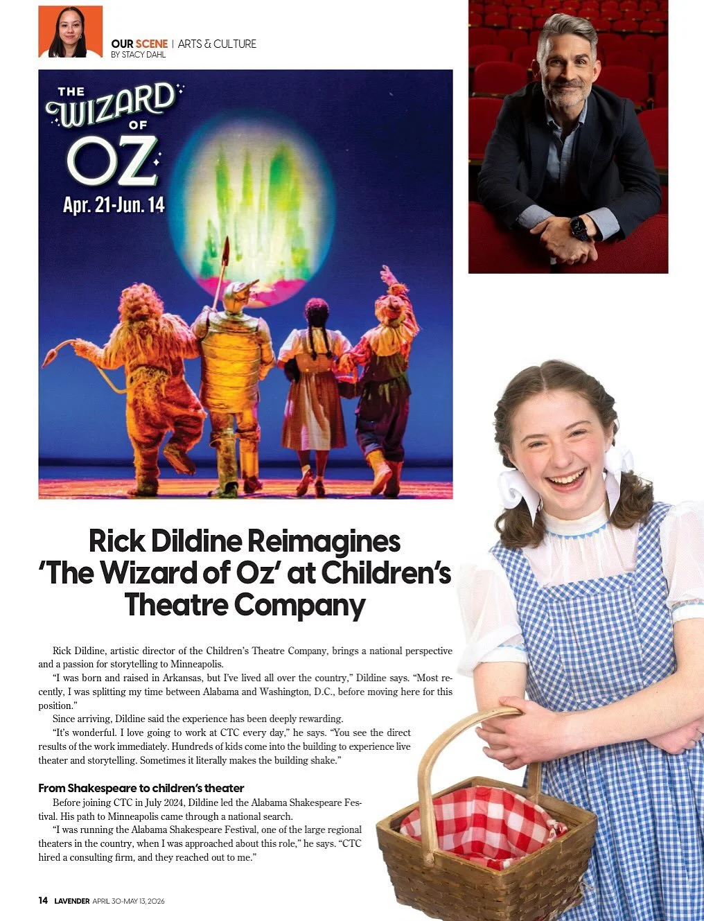 A fresh take on a classic that still honors the heart of the story. 🏡🌪🌈🪄👠
Check out director Rick Dildine&rsquo;s reimagined The Wizard of Oz, now playing at Children&rsquo;s Theatre Company.