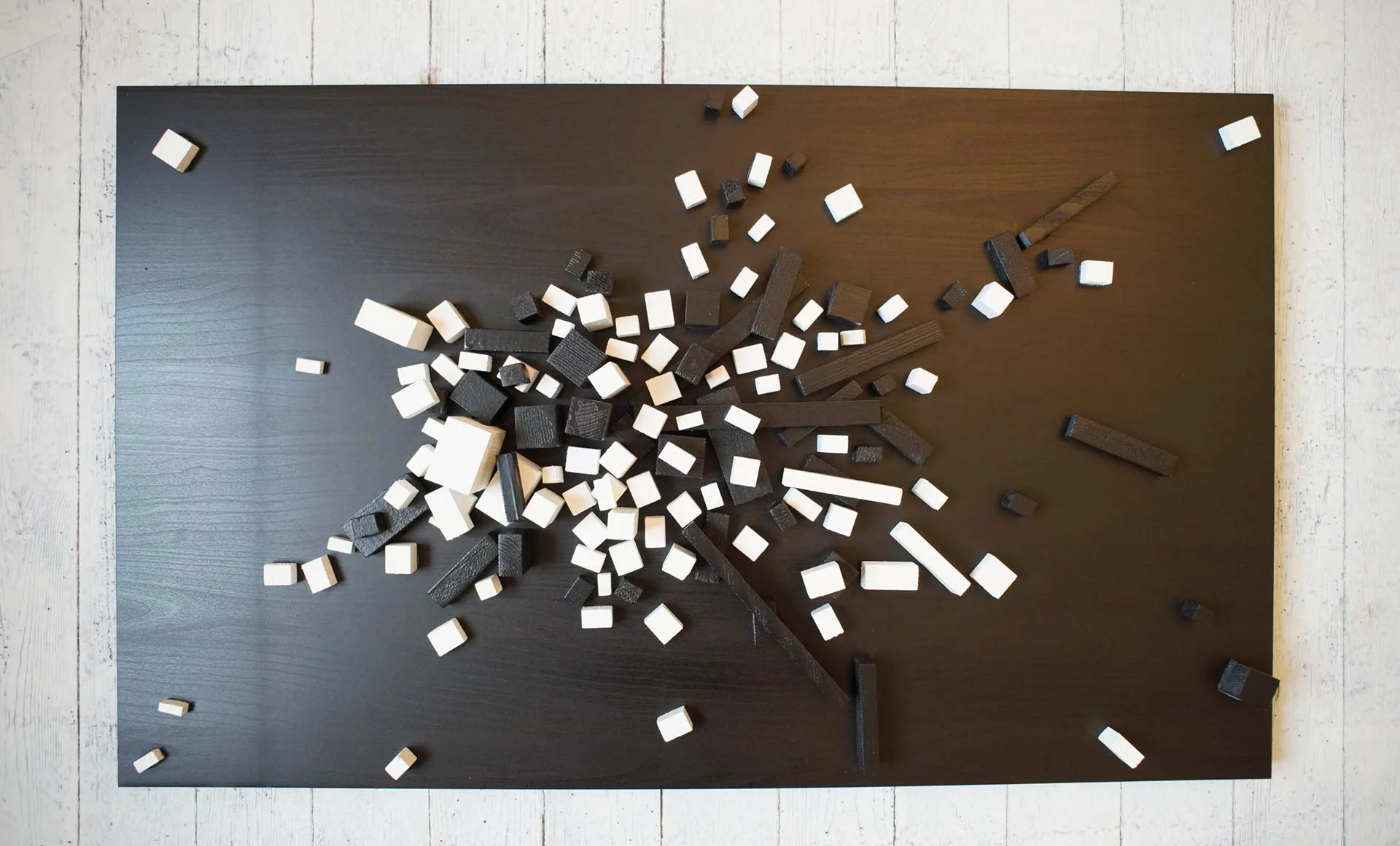 Black, White on Black