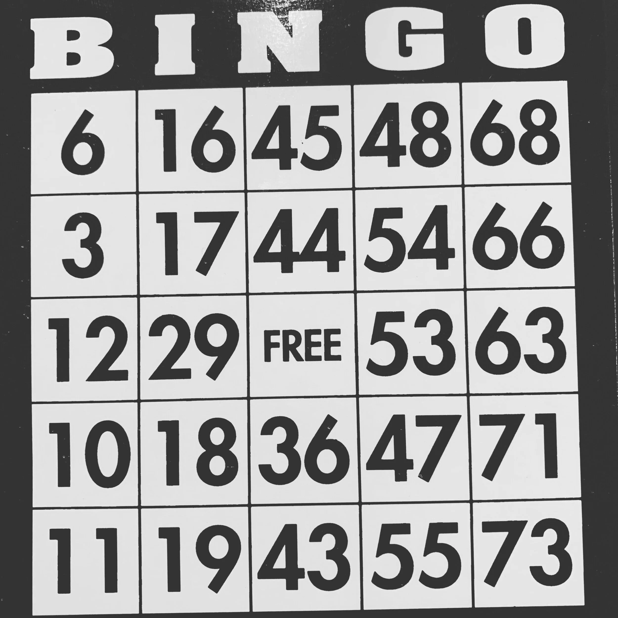 Saturday night ... bingo 