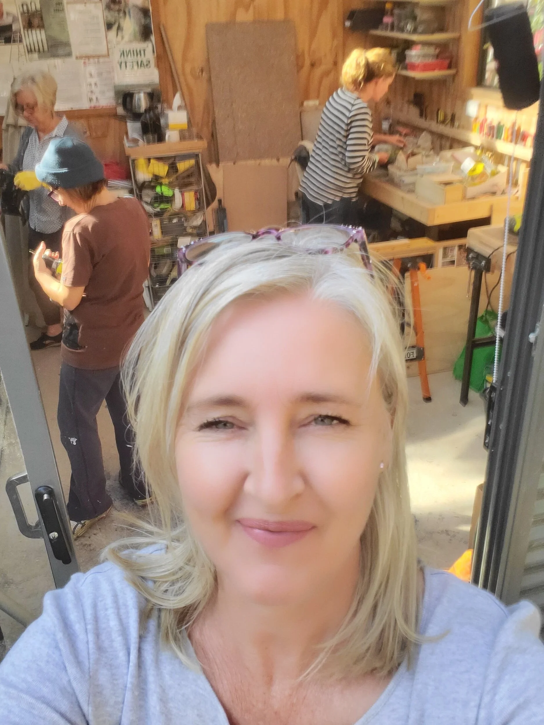 Women in the shed