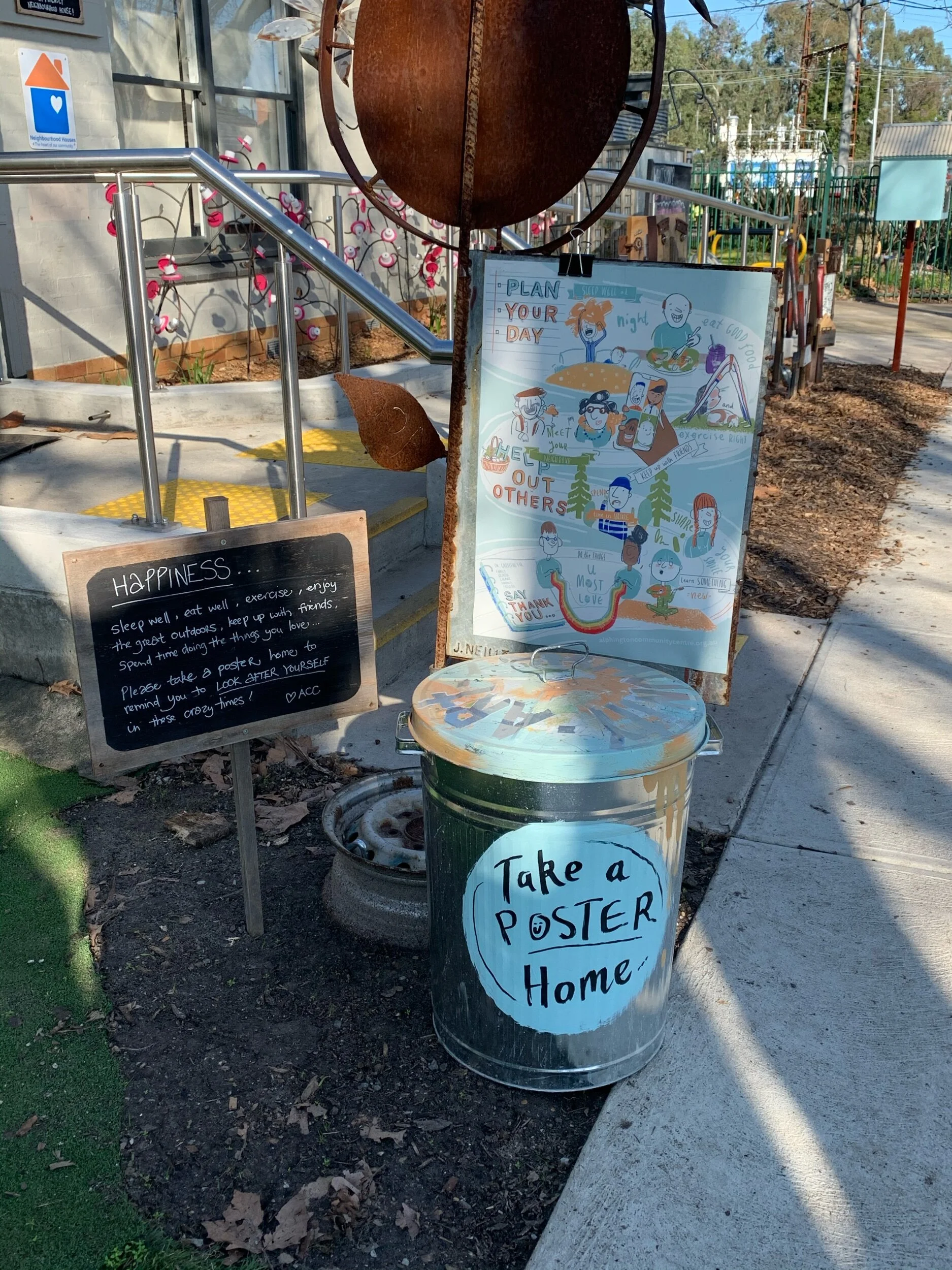 Posters are out for collection