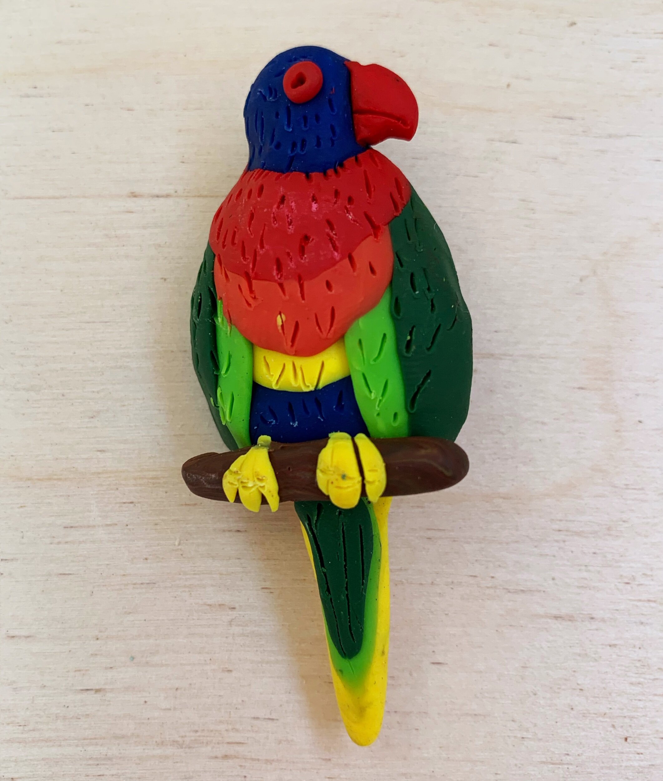 Lorikeet brooches 