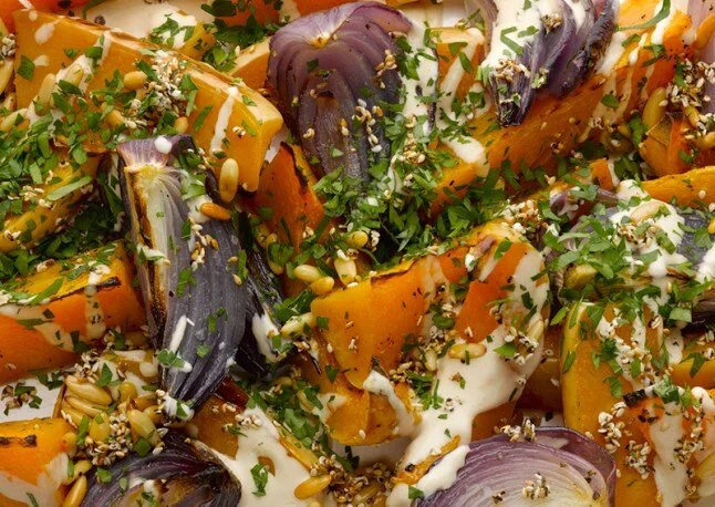 In praise of a simple salad - roast pumpkin