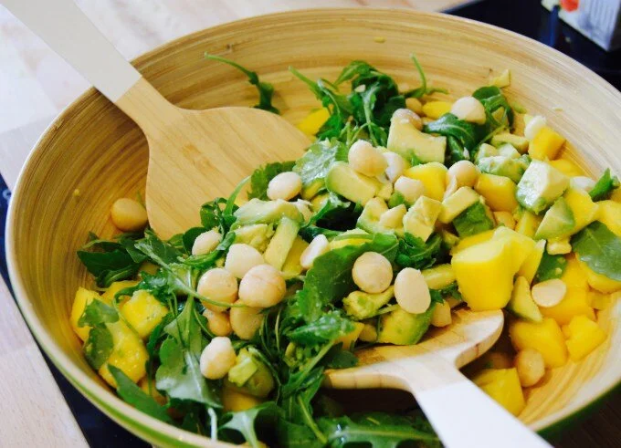 In praise of a simple salad - mango and avocado