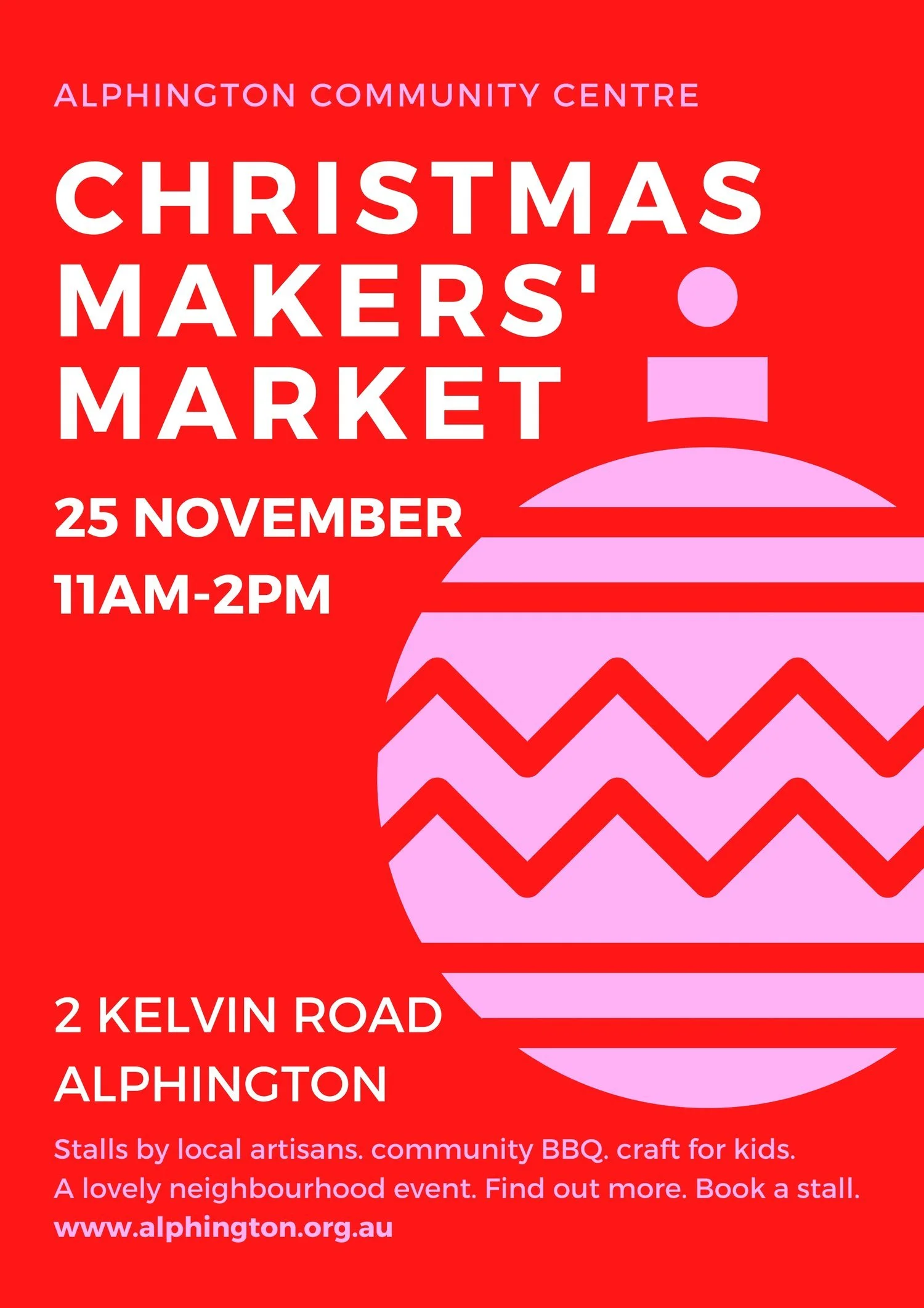 Christmas makers market etc. 