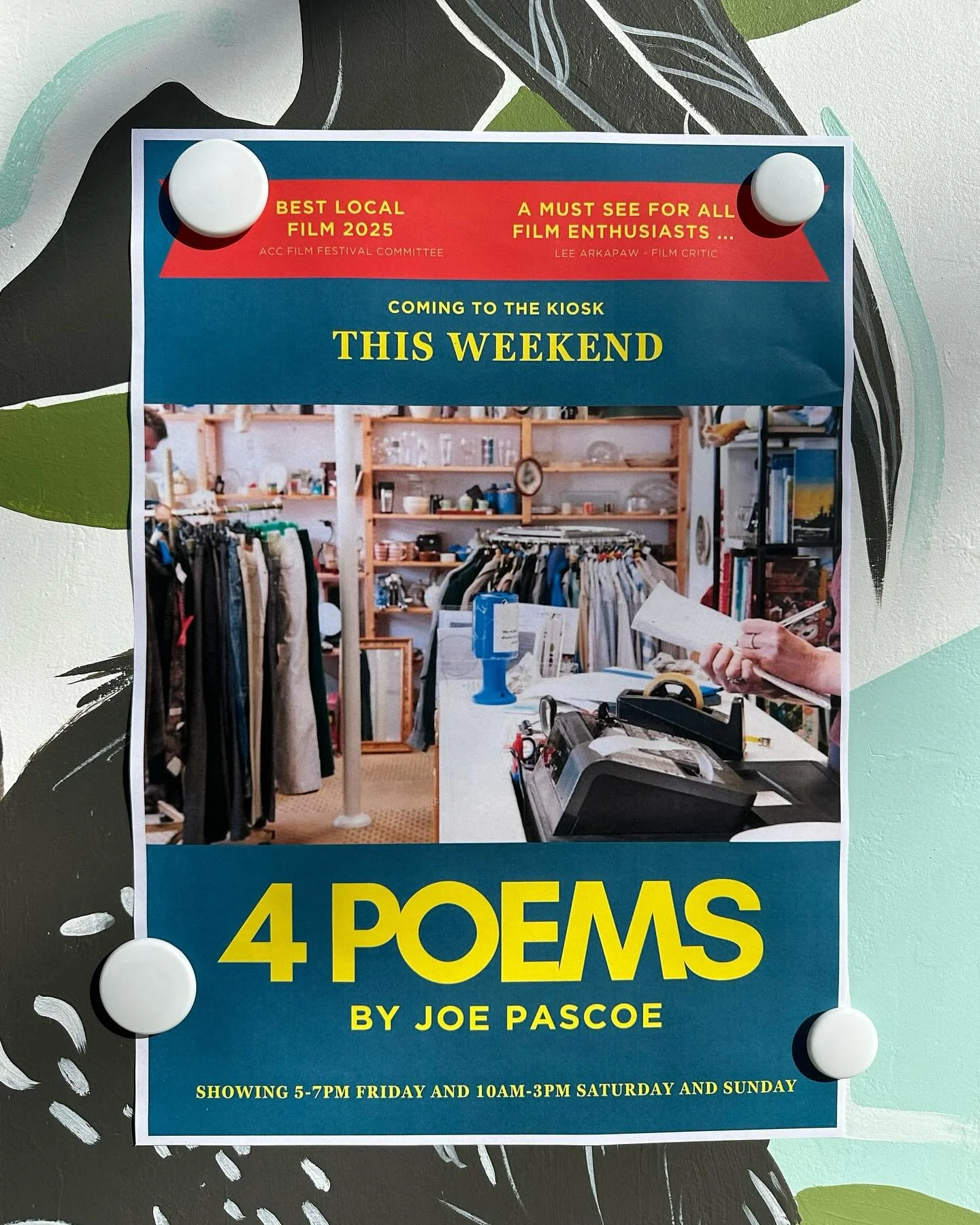 Come along on Friday and see Joe&rsquo;s films &hellip; in the newly created Kiosk Cinema. Seating for 2. Popcorn included! #communityartshow #alphingtoncommunitycentre #neighbourhoodhouse #keepingourselvesamused