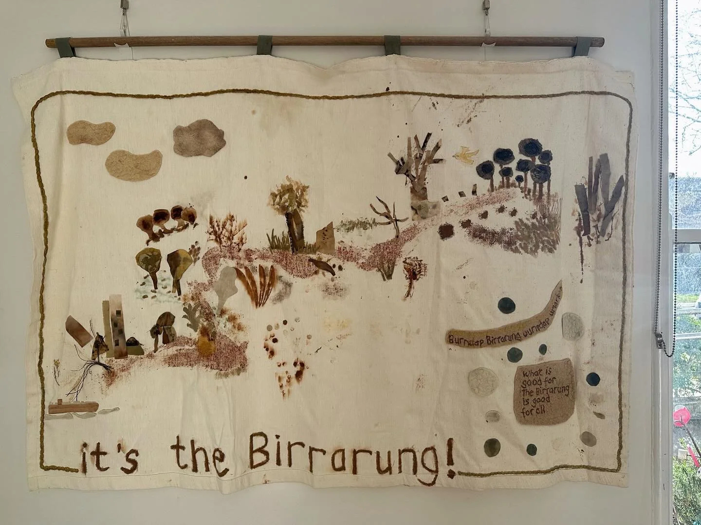 We&rsquo;re excited to have local artist Annie Bolitho&rsquo;s latest community textile work hanging at ACC. Check it out next time you are here @annieartworking #communityarts #neighbourhoodhouse #birrarungmarr