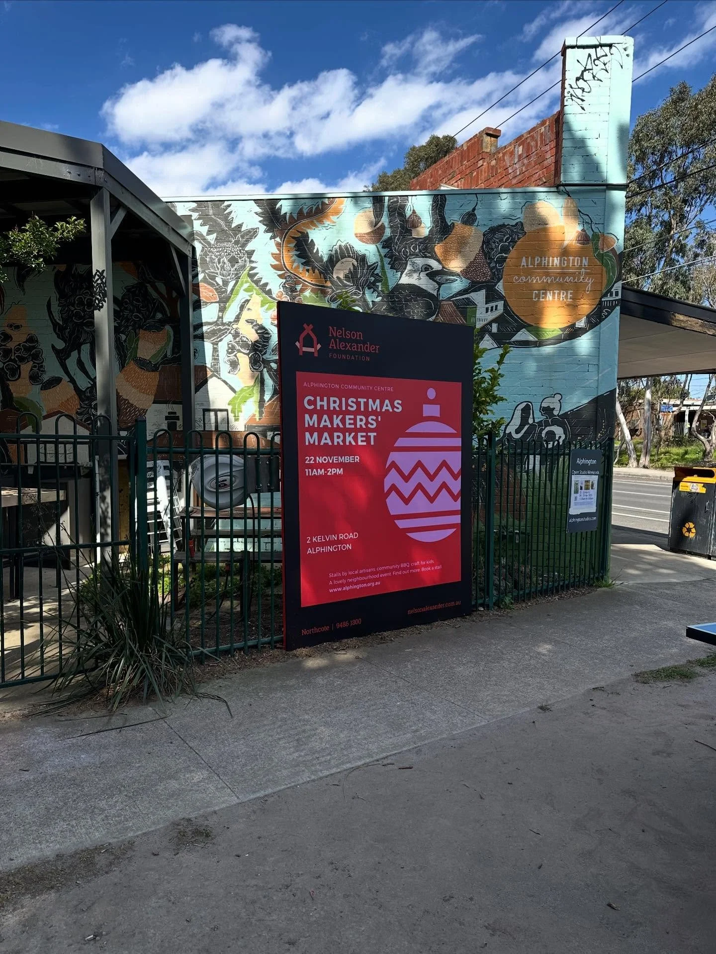 Alphington Christmas Makers Market on today! 11am-2pm. Drop by to start (or finish) your shopping, have a sausage from the BBQ, a coffee or tea inside, kids craft and &hellip; Alphington Open Studios artists inside. #community #alphington #neighbourh