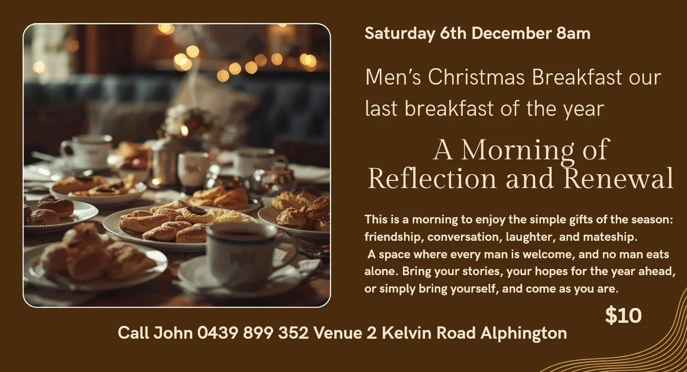 Men's Breakfast - Saturday 6 December