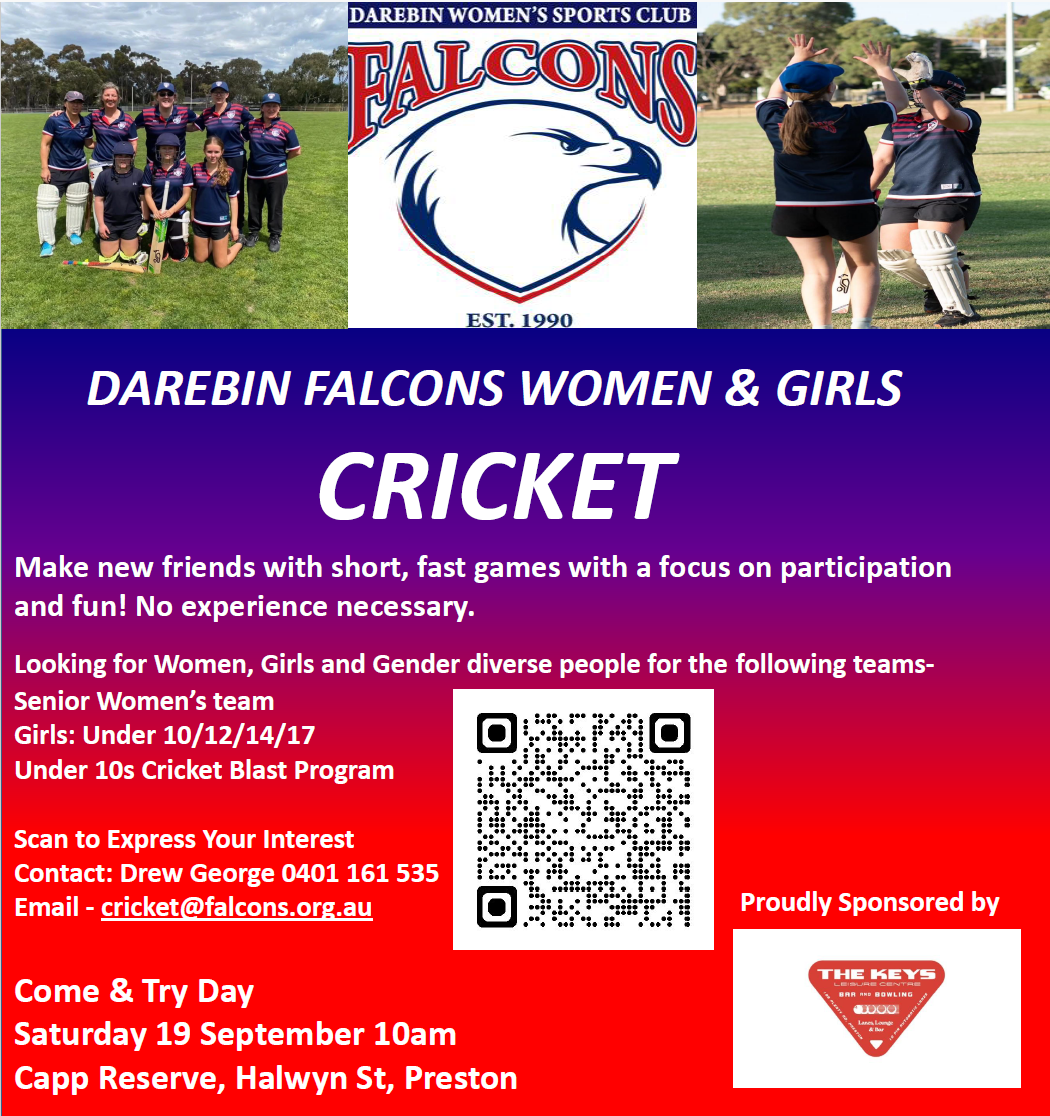Darebin Falcons come and try day