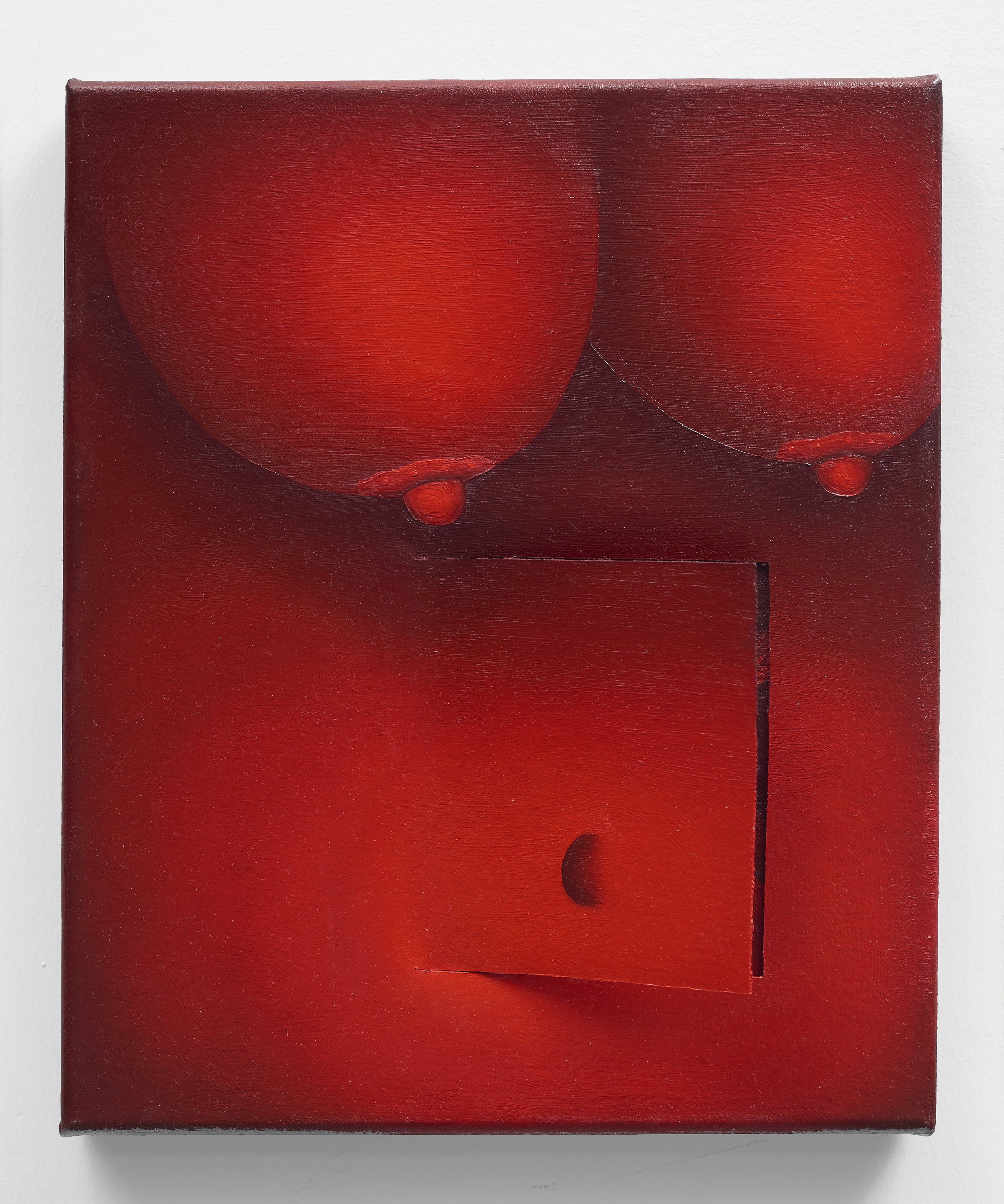   Punto ciego , 12” x 10”, oil on canvas, 2020     
