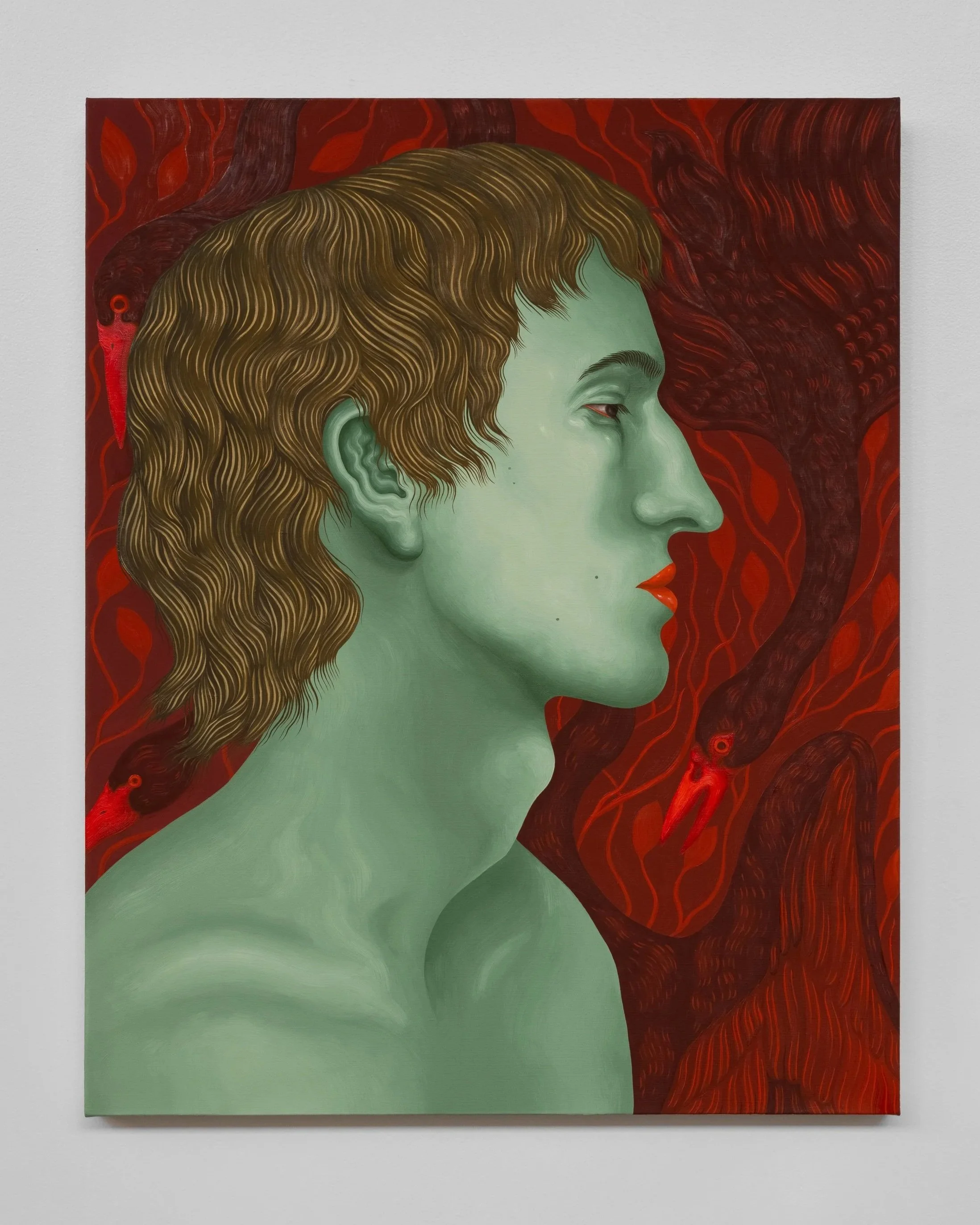   Francis cuello de garza , 24” x 30”, oil on linen, 2025 