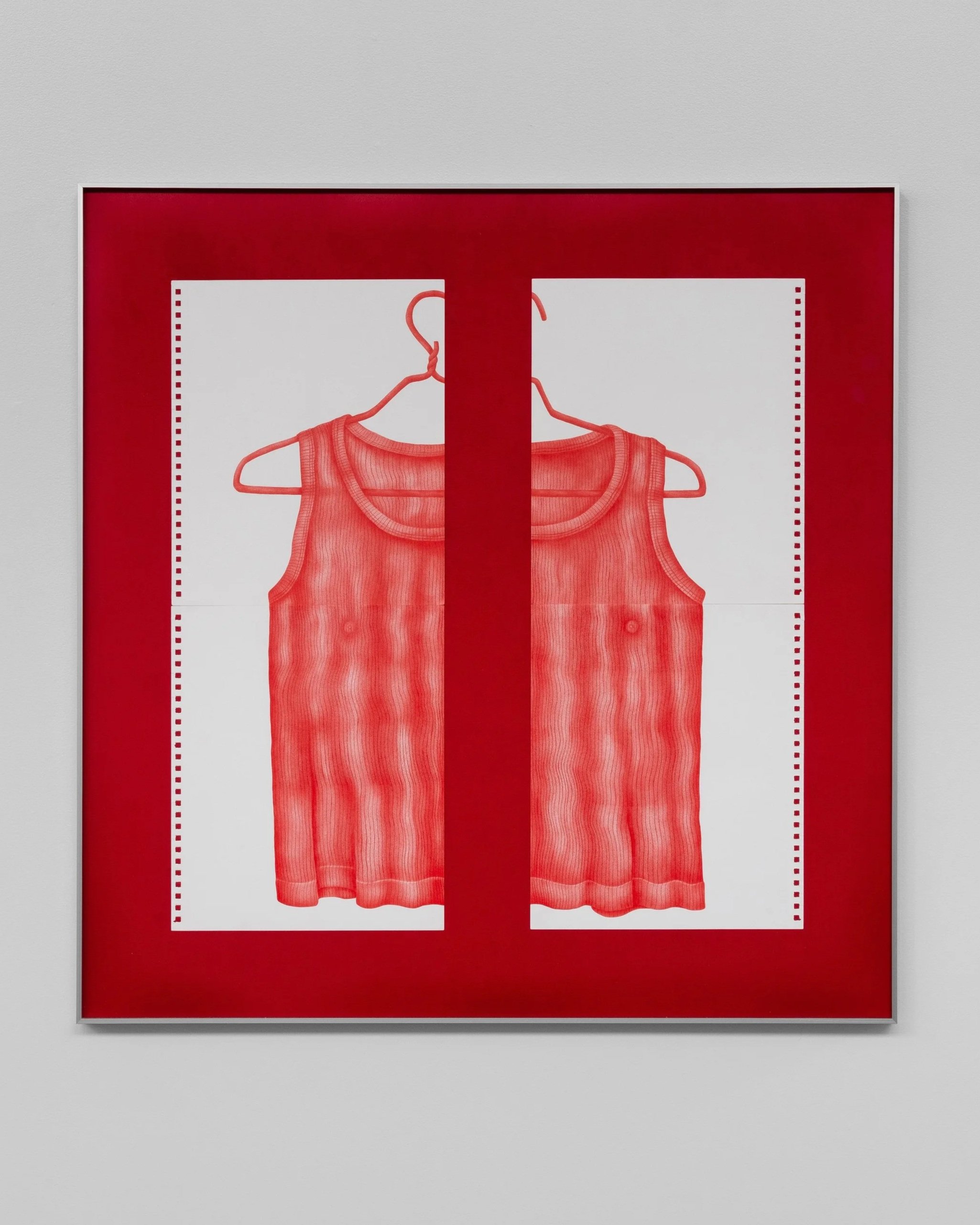   La piel de ayer , 35” x 35.8”, colored pencil on paper, 2025 