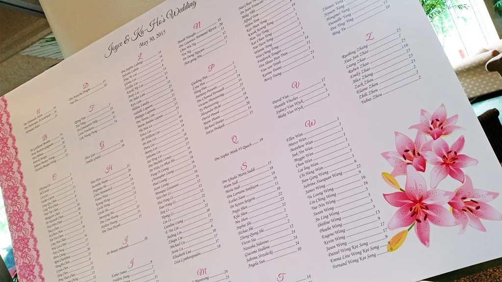 Pink Lilies Flower Centerpiece Chateau Vaudreuil Wedding Reception Montreal Seating Chart