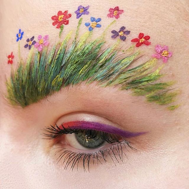 Microdose spring with @krabowinka&rsquo;s beauty art 🌸🌻🌿