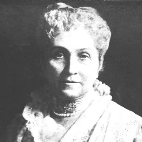 Black & white photo (portrait) of  Phoebe Apperson Hearst
