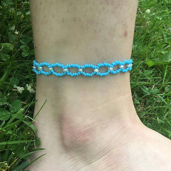 Bubble Anklet - BLUE