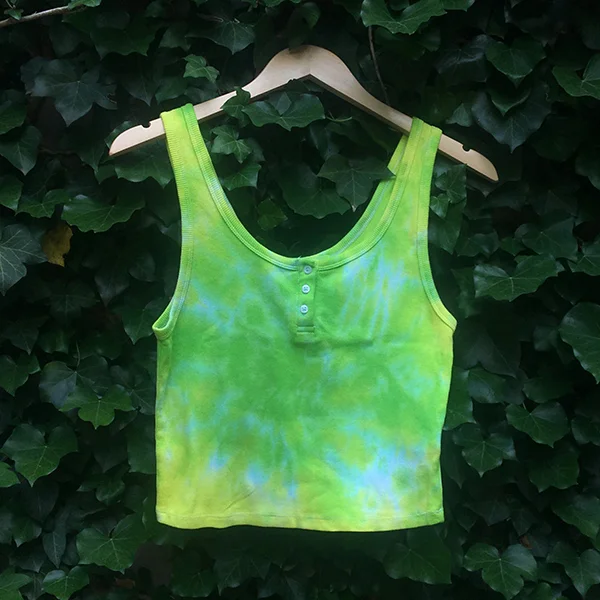 Green Spiral Tank - LARGE