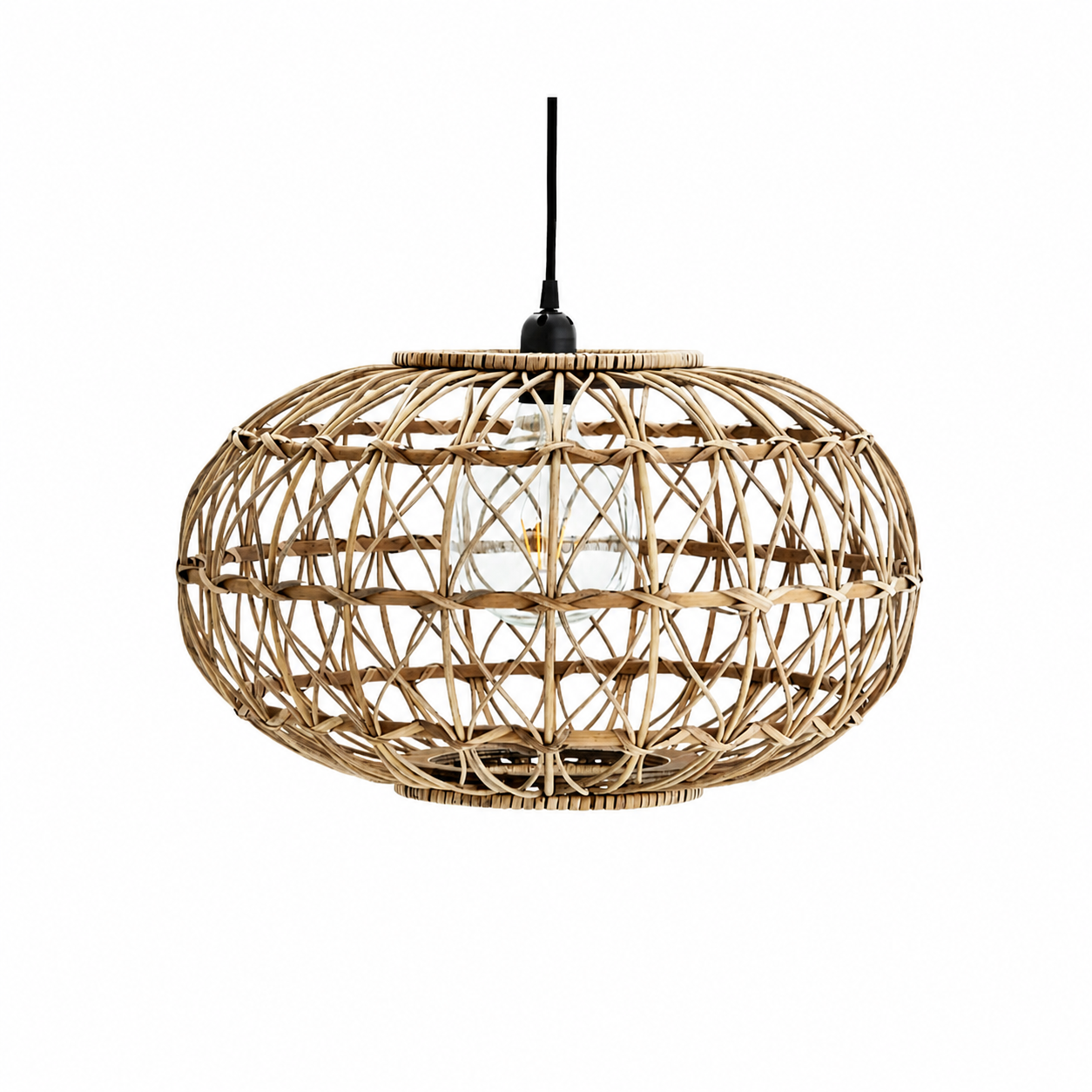 RATTAN CEILING LAMP