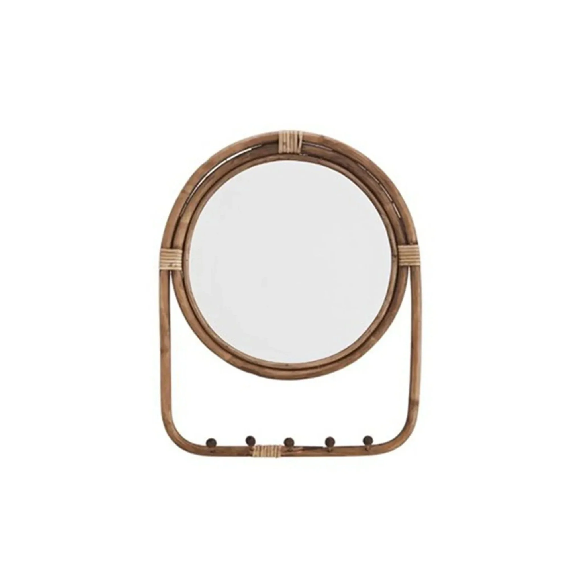 MIRROR WITH HOOKS