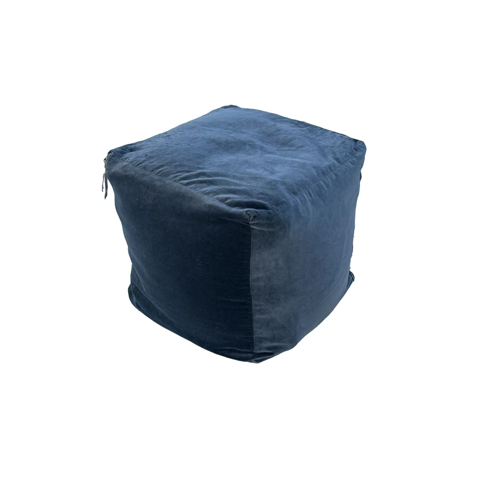 VELVET DARK GREY CUBE PILLOW 45X45