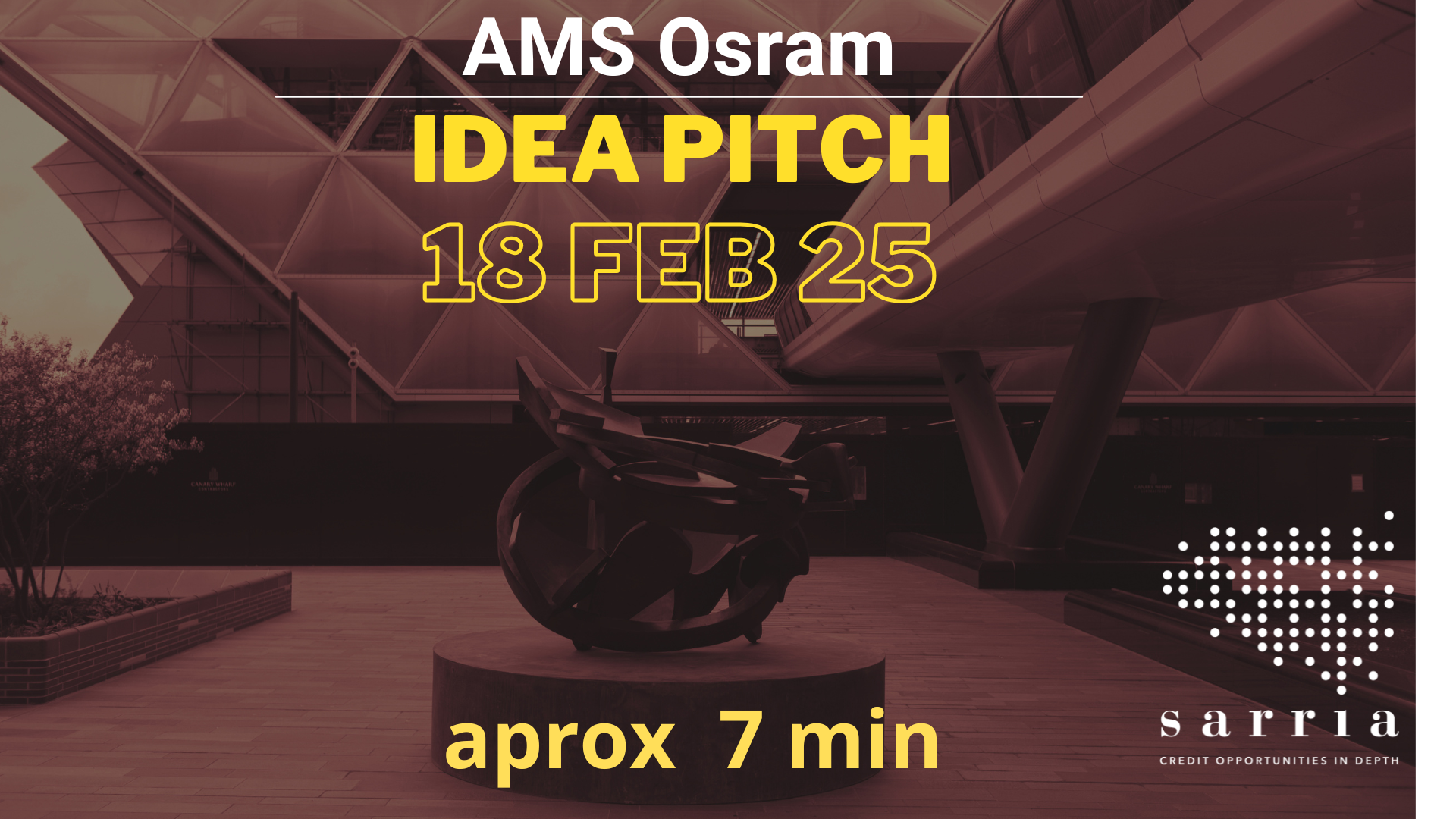 AMS Osram Idea Pitch Video Now Available