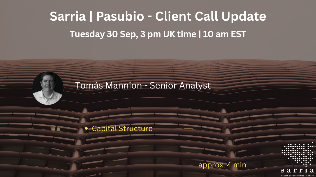 Pasubio Client Call and Presentation are now available on the website