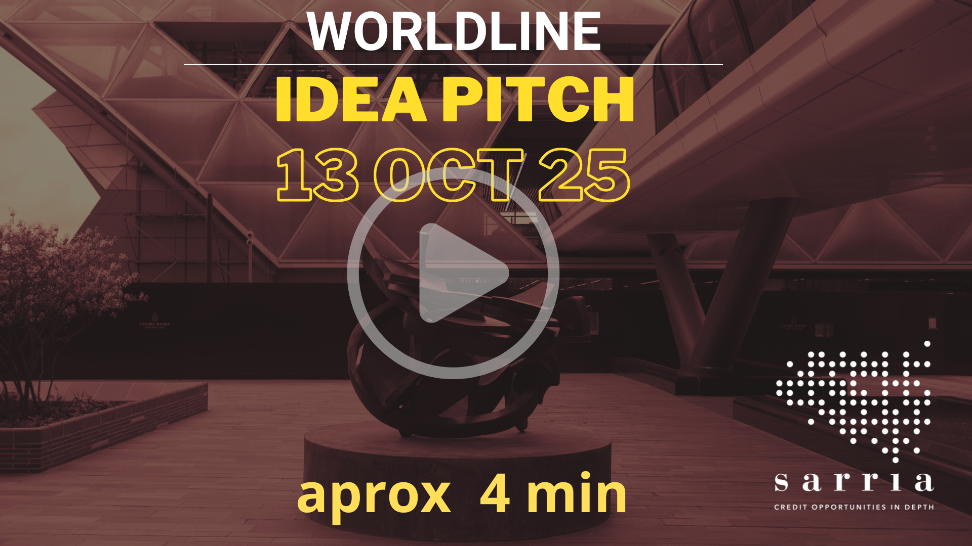 Worldline Idea Pitch Video Now Available 