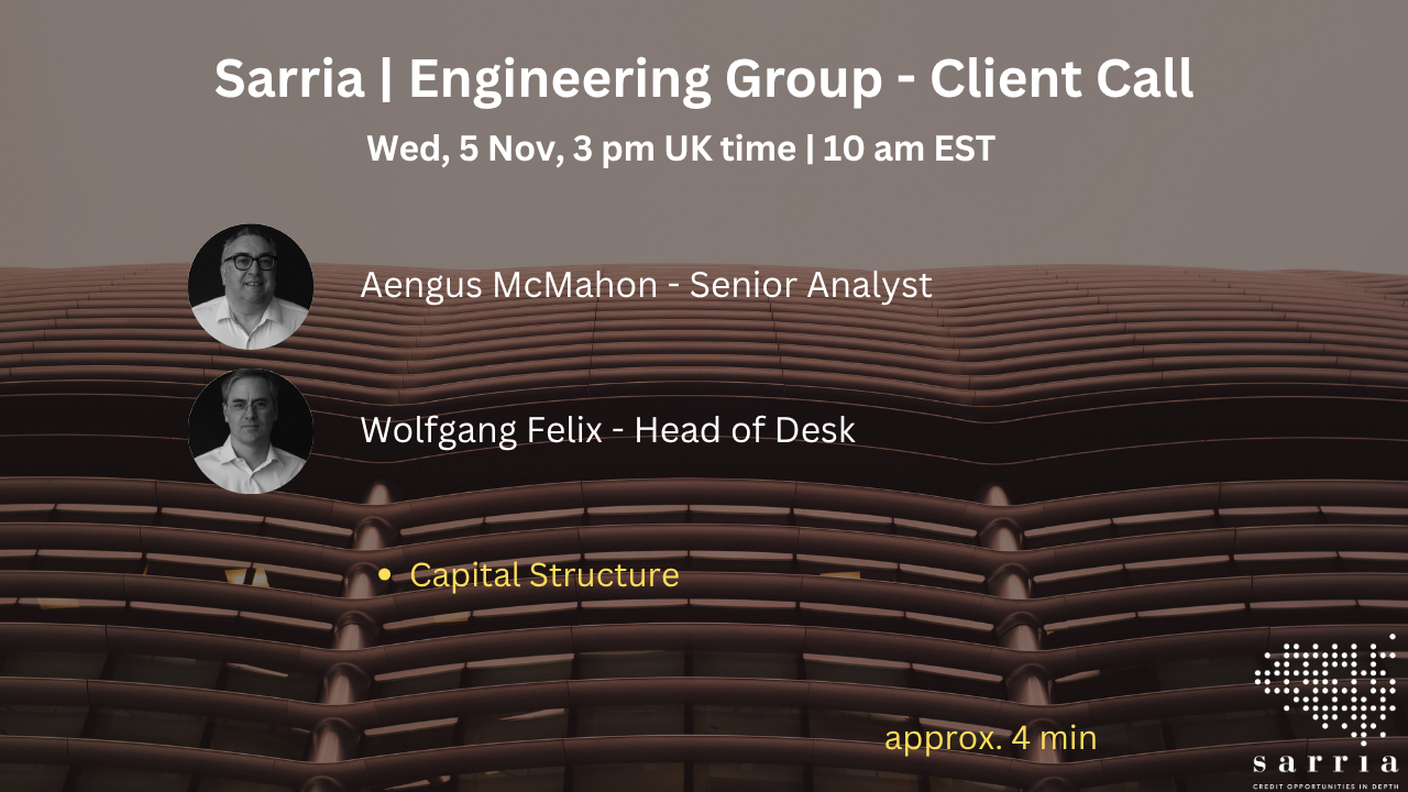 Engineering Client Call and Presentation are now available on the website