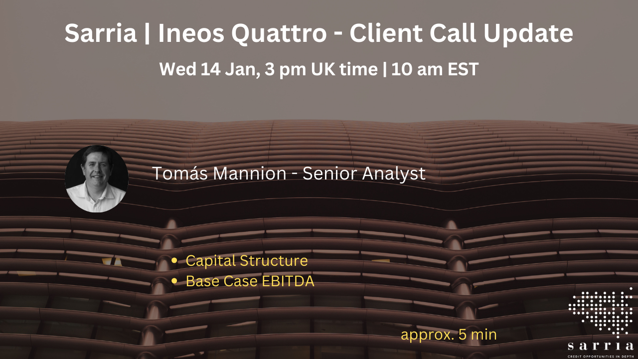 INEOS Quattro Client Call and Presentation are now available on the website