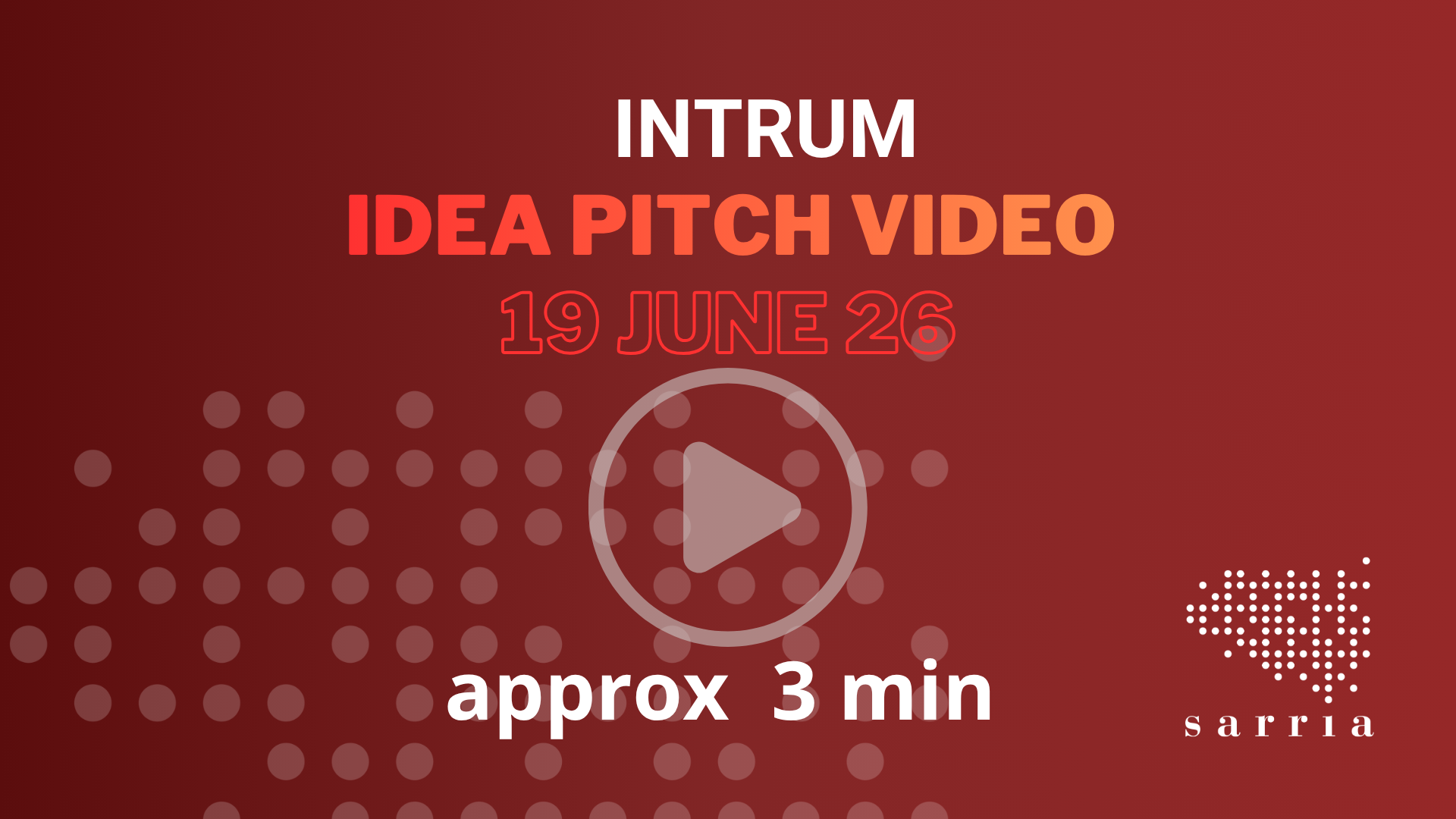 Intrum Idea Pitch Video Now Available