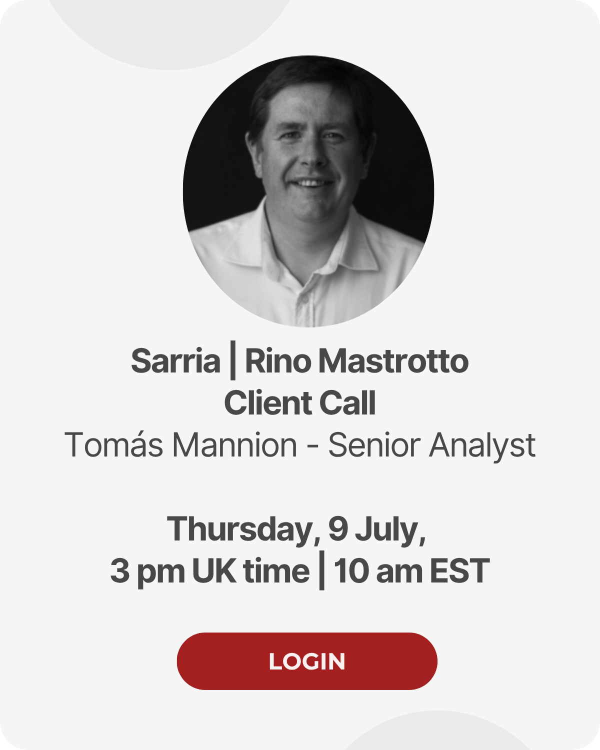 Rino Mastrotto Sarria Client Call registration .zip.png