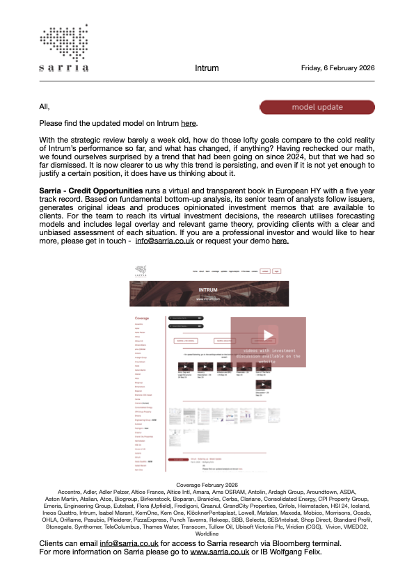 Intrum Credit Research Analysis, Capital Structure