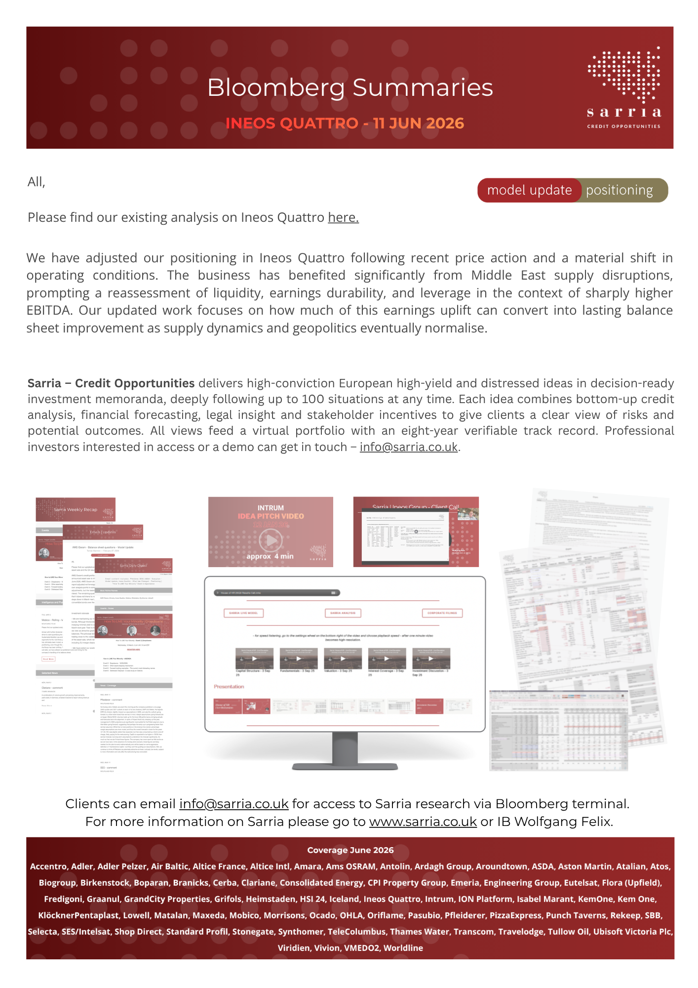 Ineos Quattro Credit Research, Analysis, Capital Structure, Legal Analysis