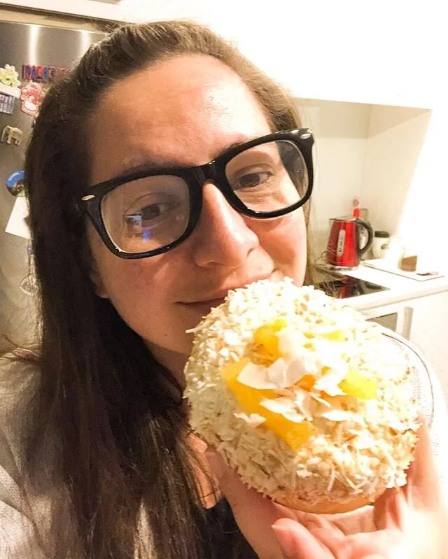 Just because I&rsquo;ve had #gastricsleeve surgery doesn&rsquo;t mean I&rsquo;m not allowed a treat. @justjesscakeco made the most amazing doughnuts in collab with @dolenewzealand for #internationalpineappleday and they were devine. I could only eat half a doughnut and then also felt like I needed to up my workout for the day but it&rsquo;s worth it. 
#wls isn&rsquo;t the complete cure, it is the helping hand a lot of people need for various reasons. It takes hard work, dedication and the knowledge that food isn&rsquo;t Good or Bad, it&rsquo;s a lack of moderation and restraint that is bad. So, enjoy those treats when you want them as long as you are smart about it.

Also @justjesscakeco the pi&ntilde;a colada really is the absolute best flavour. I want to make the spiced caramel used pineapple and put it on everything!