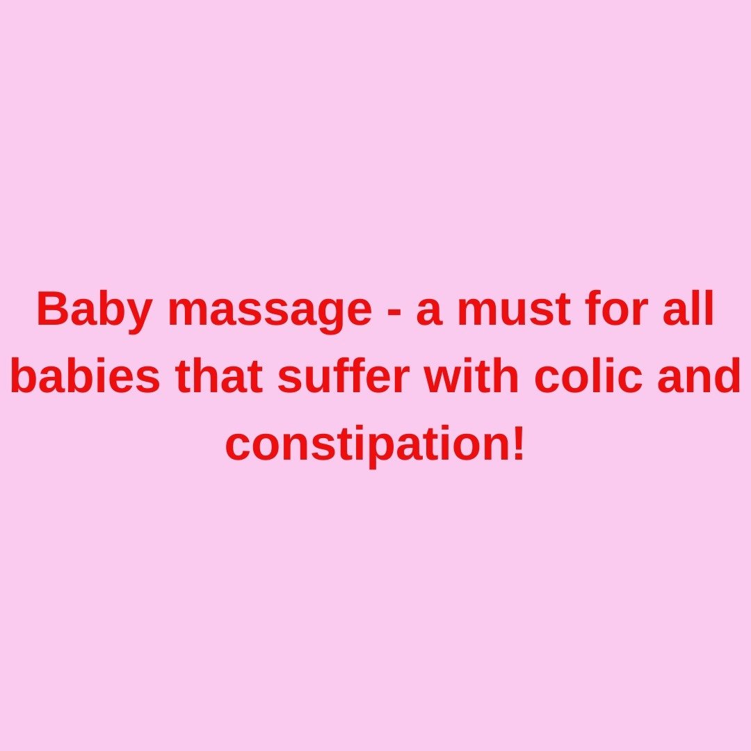 One of the many benefits of learning baby massage is that you can help to relieve the symptoms of colic and constipation in your baby.

I've been teaching baby massage since 2006 and have heard so many stories from parents who have been able to use t