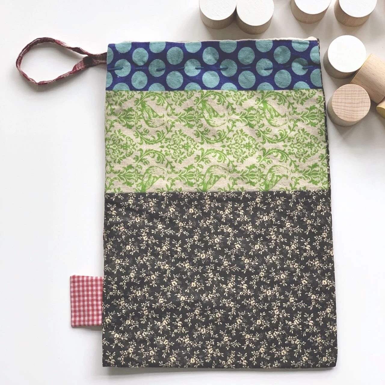 Think, draw, sew, cut wood, paint, stamp, package ...