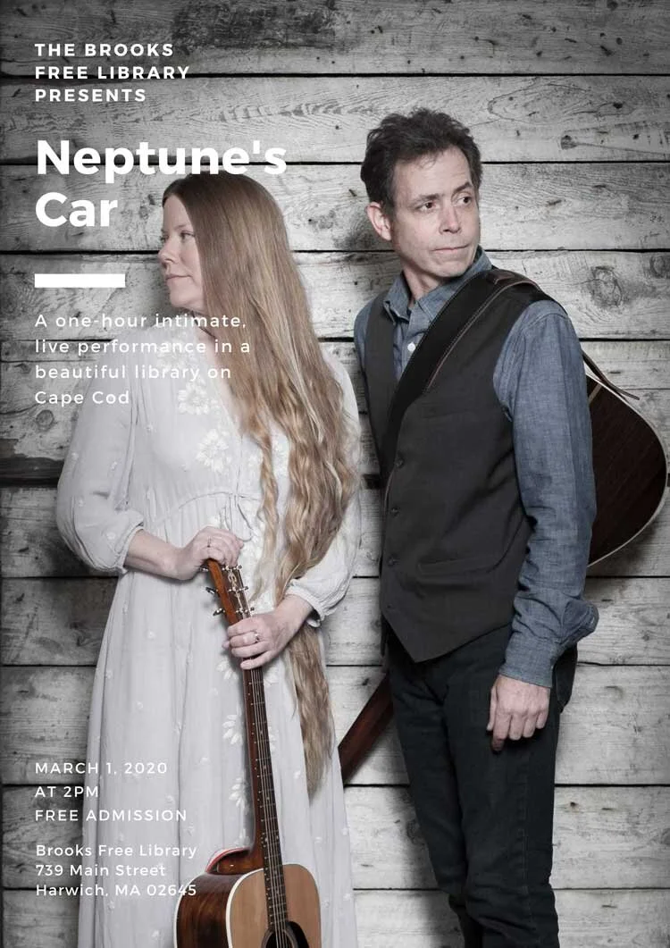 The Brooks Free Library Presents Folk Duo Neptune's Car | March 1, 2020