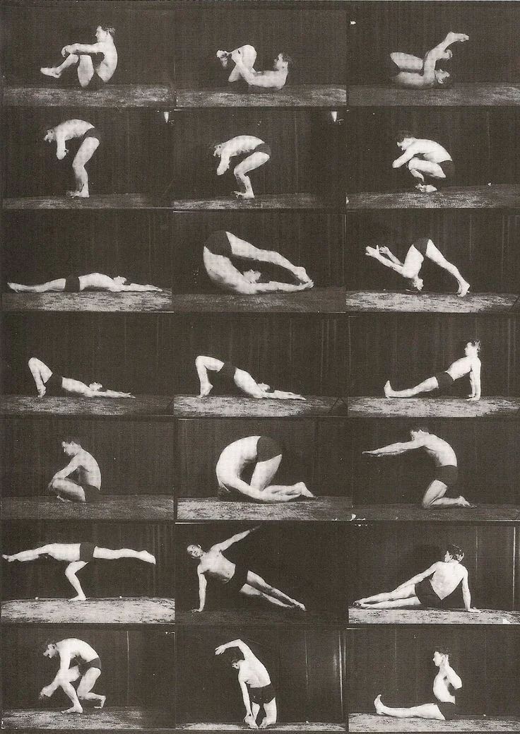 Joe demonstrating the mat work