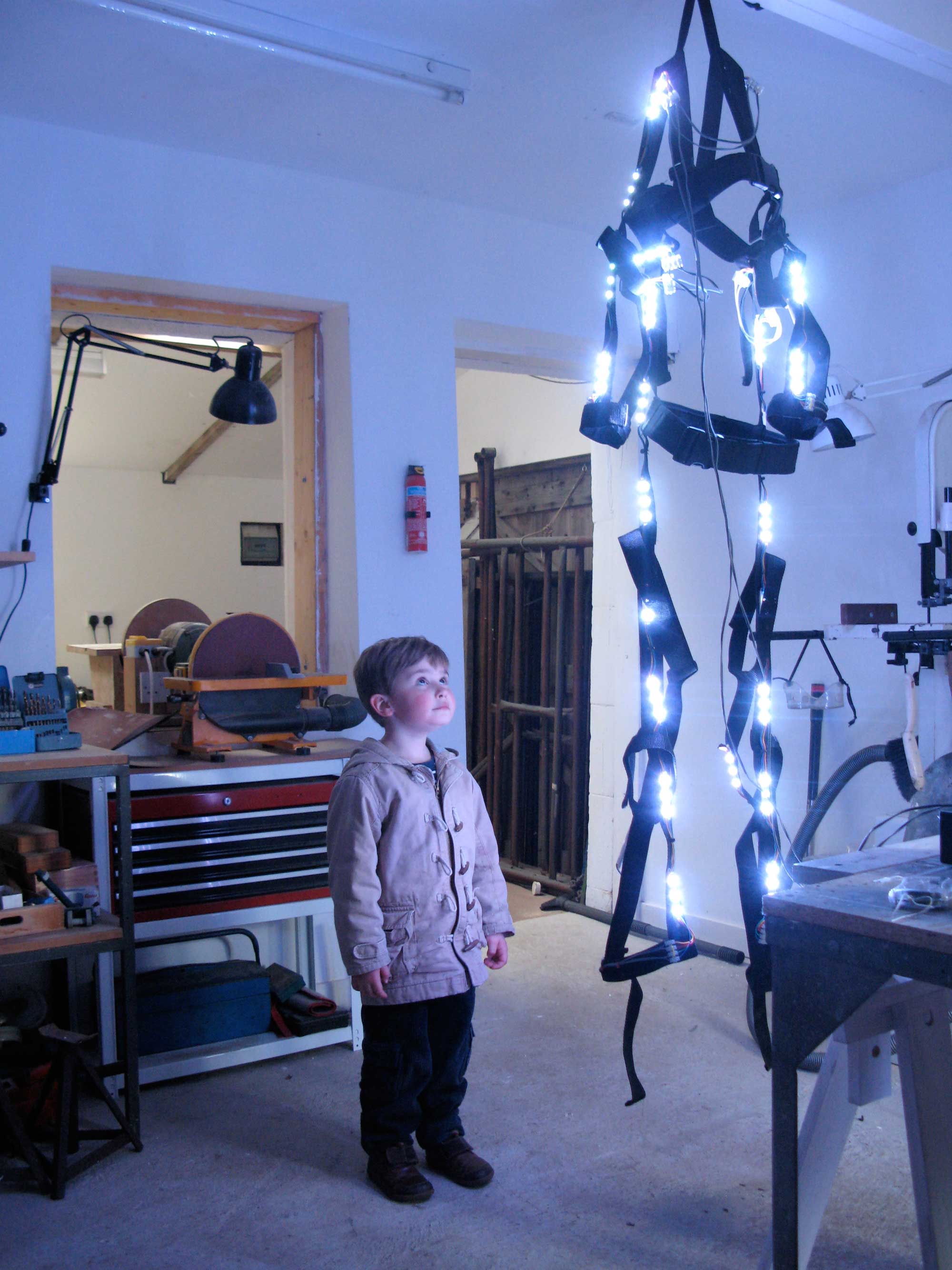 The first prototype light suit. photo credit © James Johnson
