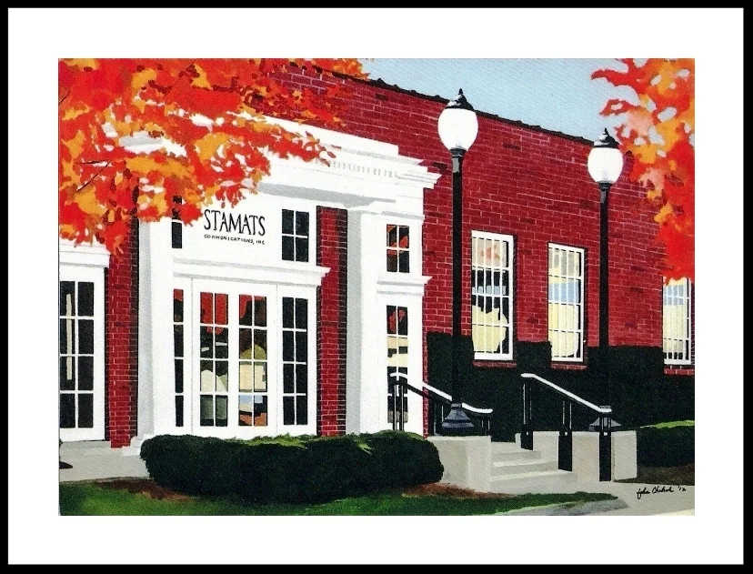 Stamats Communication, in Cedar Rapids, Iowa, commissioned me in 2012 to do this portrait of their classic home office building.