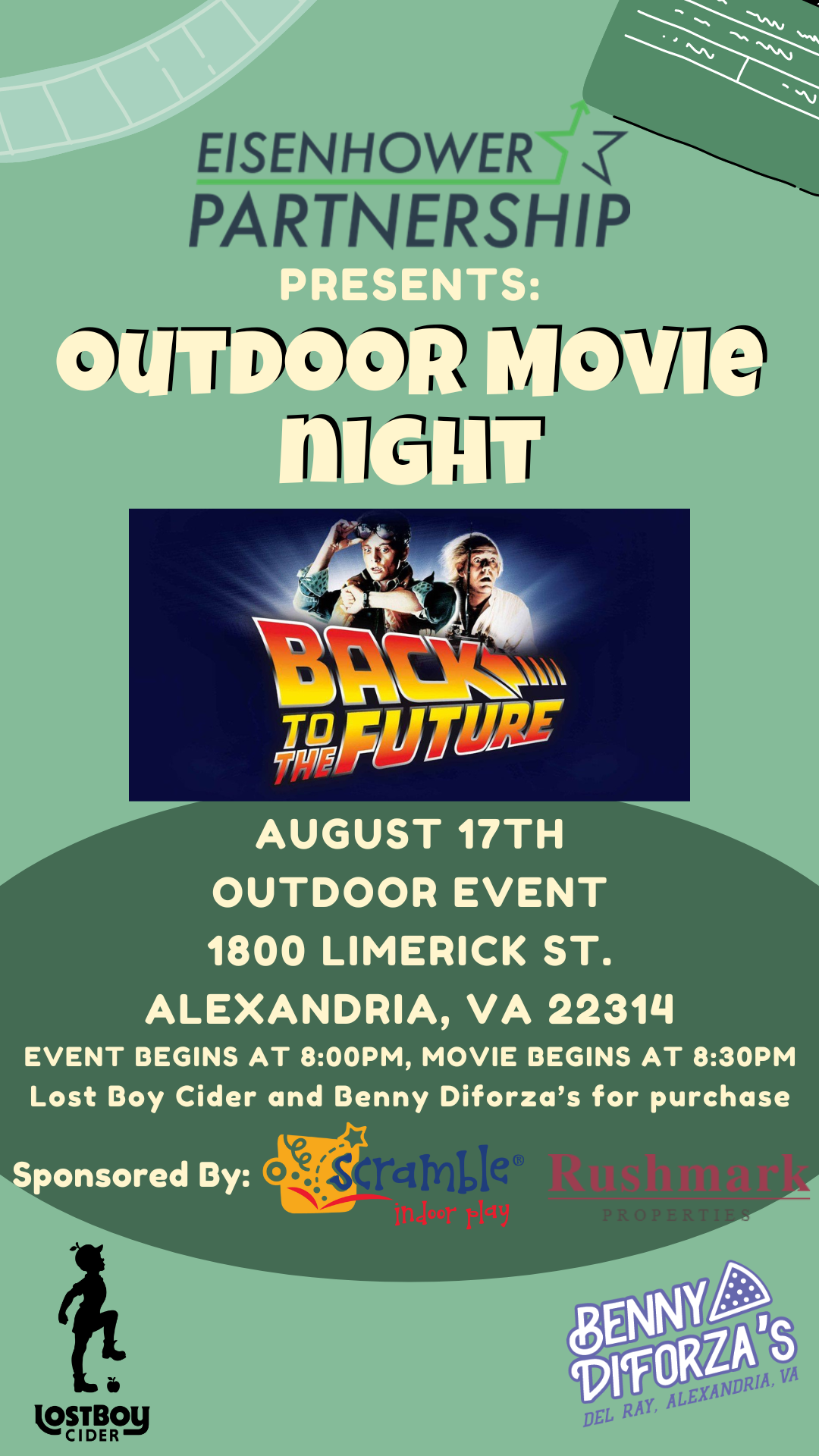 Eisenhower Partnership Outdoor Movie Night:  Back to the Future