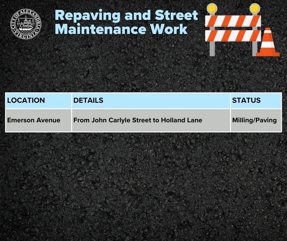 Emereson Avenue from John Carlyle Street to Holland Lane