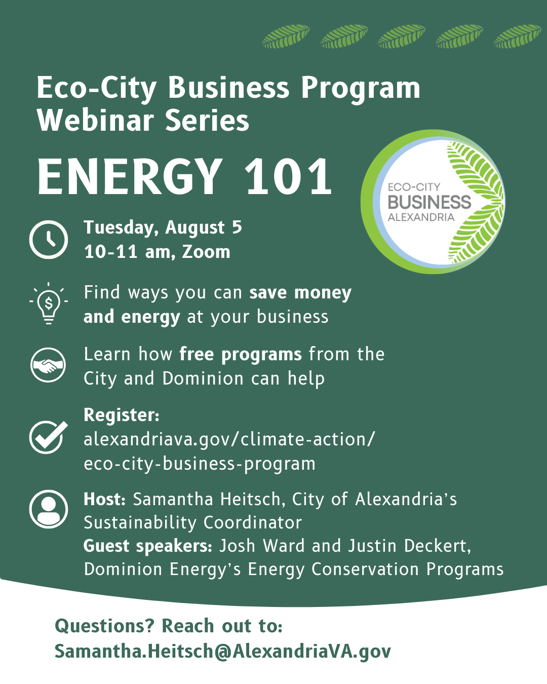 Eco-City Business: Energy 101 Webinar