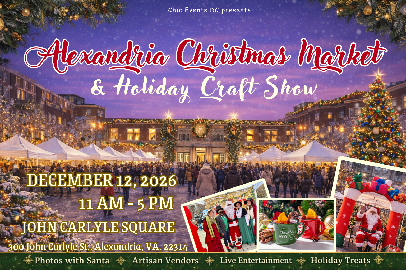 Old Town Alexandria Christmas Market &amp; Holiday Craft Show 2026