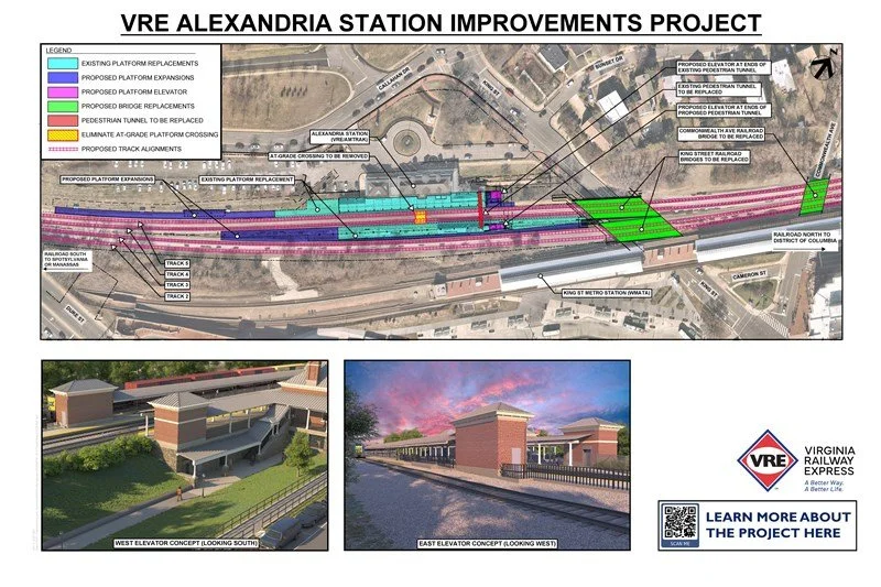 VRE Station Improvements and Road Closures