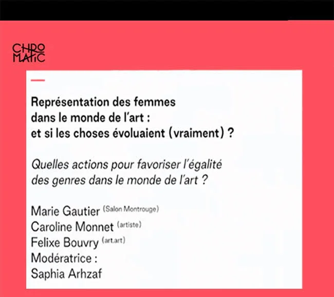 Conférence: Représentation des femmes dans le monde de l'art