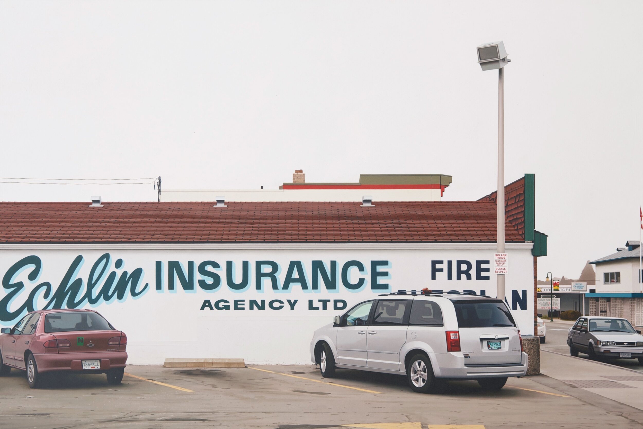   Mike Bayne ,  Echlin Insurance , 2019, Oil on wood panel, 16” x 24” 